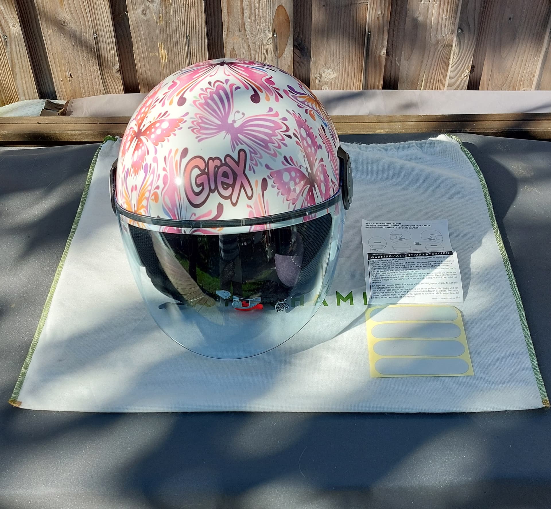 Casque moto enfant GREX G1.1 Artwork Butterfly XXS. — photo 5/5