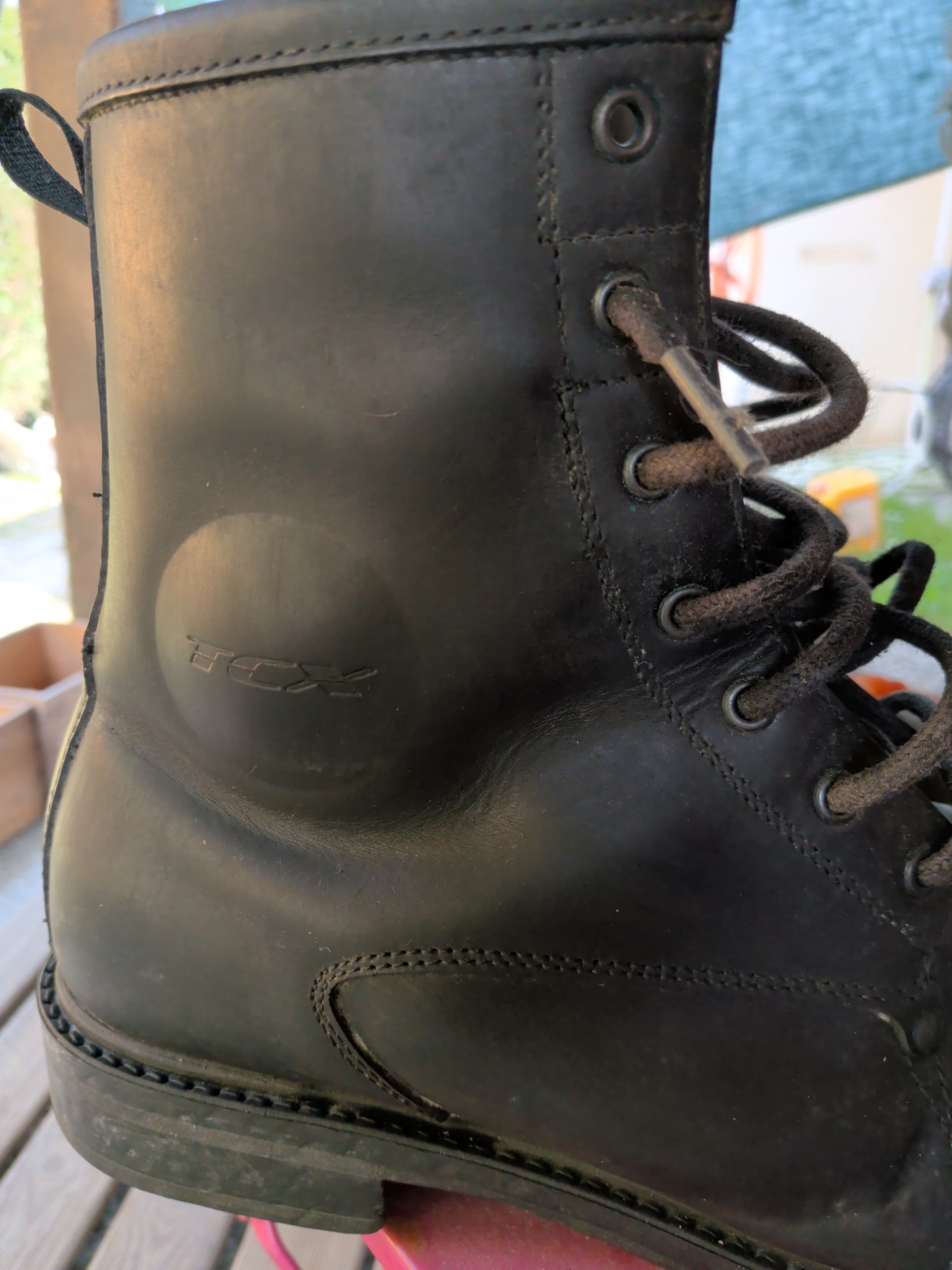 Bottes en cuir de moto Taille 44 — photo 2/2