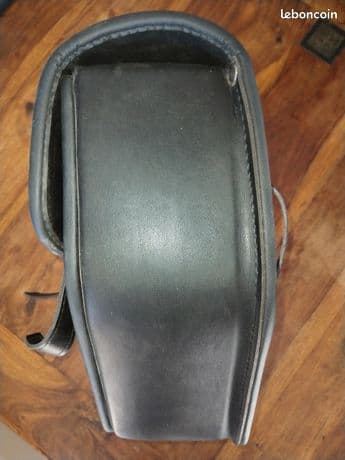 Sacoche latérale Craftride noire vintage — photo 3/3