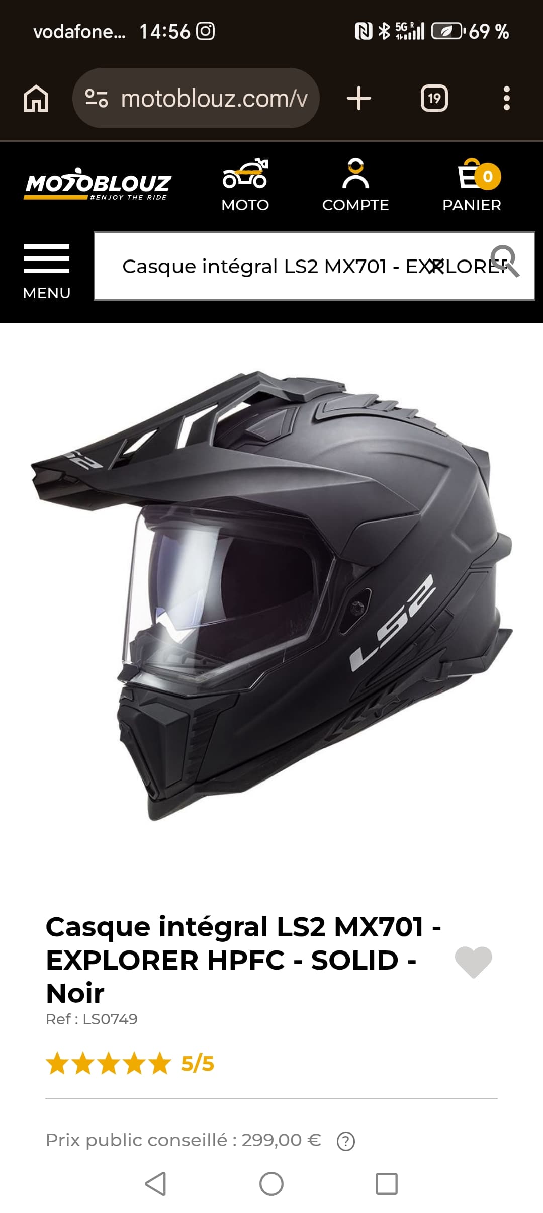 Casque ls2 intégral