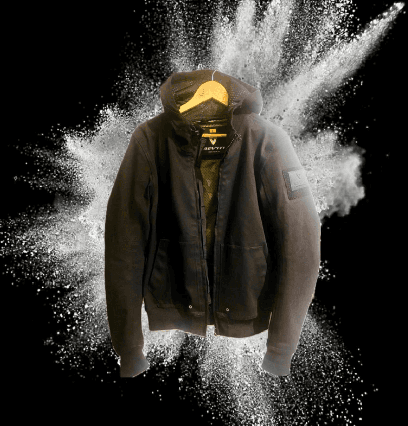 Blouson de moto Hoody Stealth Hydratex 3L Pro REV'IT!