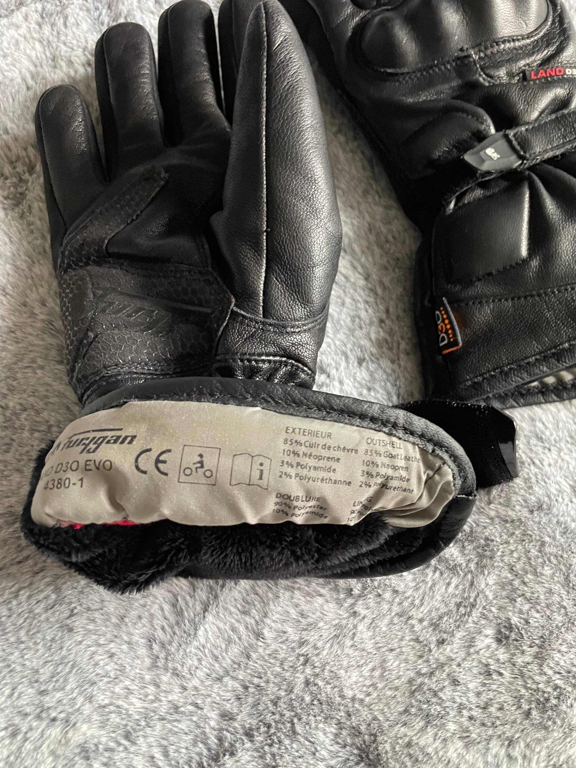 Gants furygan cuir hiver