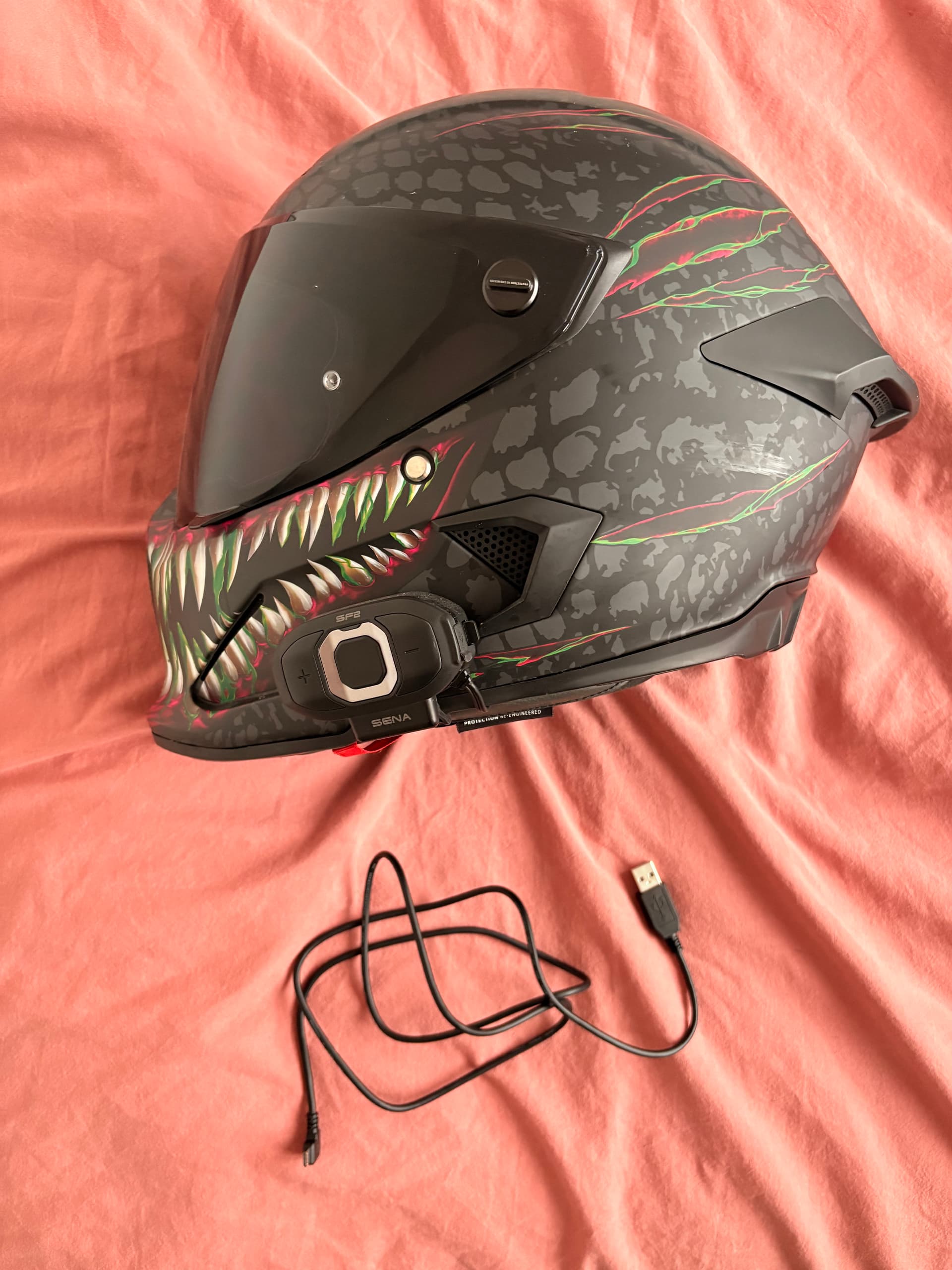 Casque Ruroc atlas 3.0 + intercom Sena sf2 — photo 3/4
