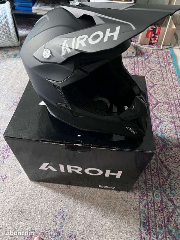 Casque moto tout terrain Wraaap Noir Mat — photo 2/3