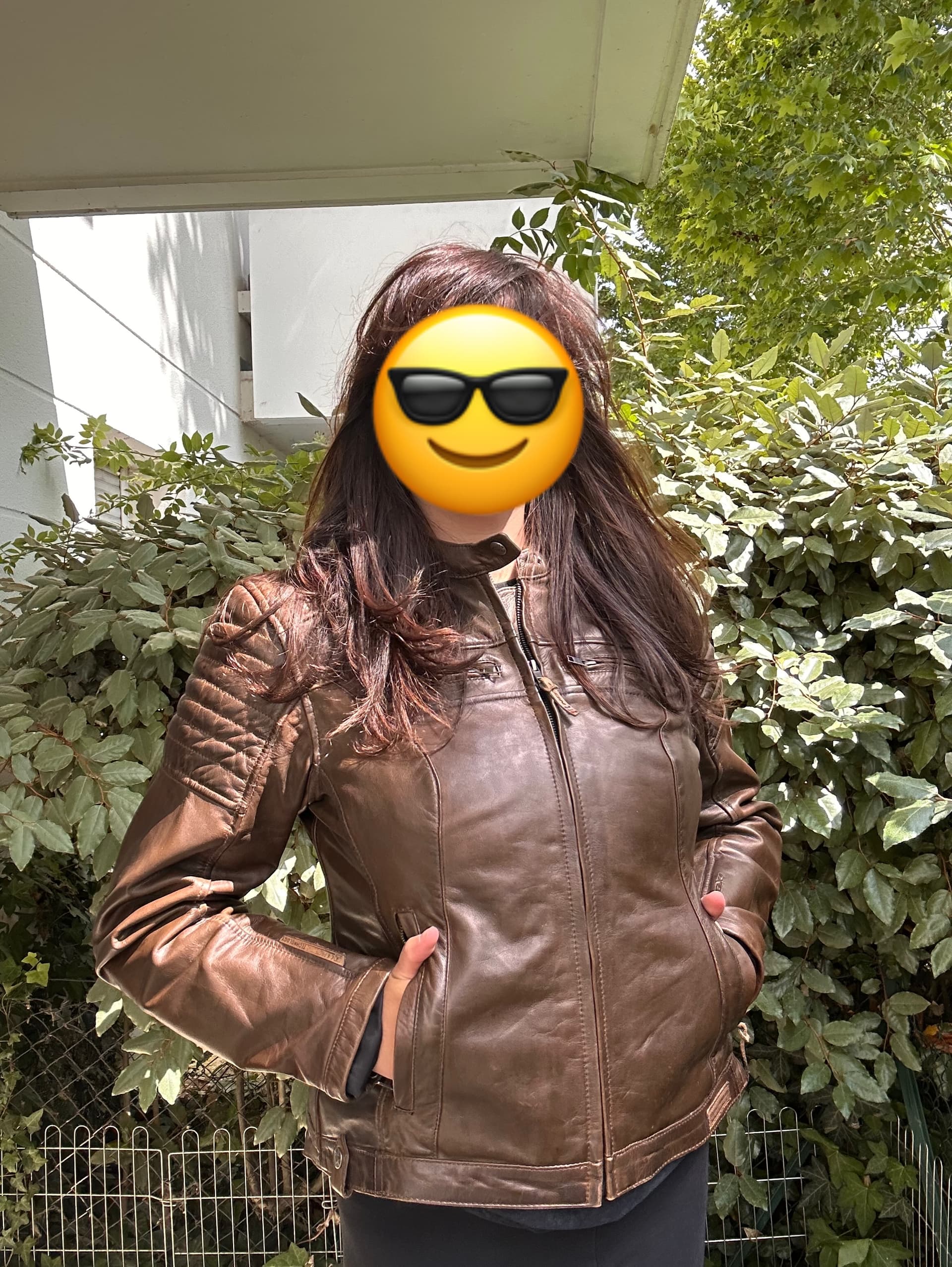 Blouson en cuire femme Ixon