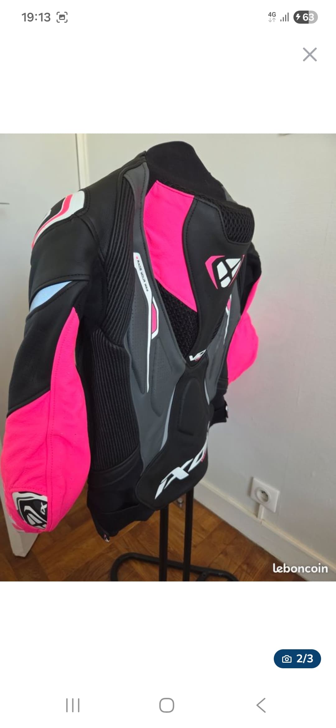Blouson moto femme — photo 3/3