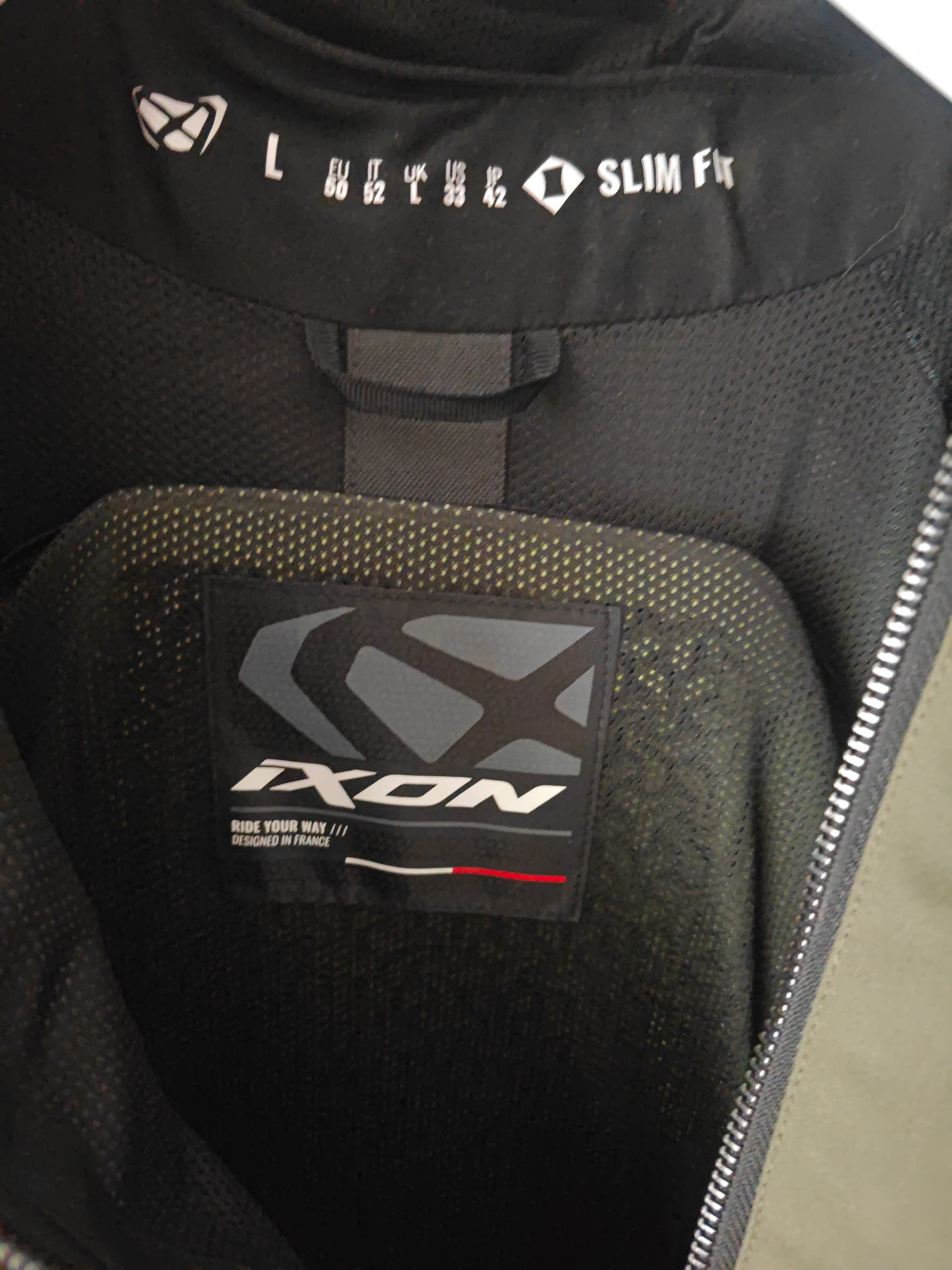 veste moto ixon noire et kaki — photo 2/2