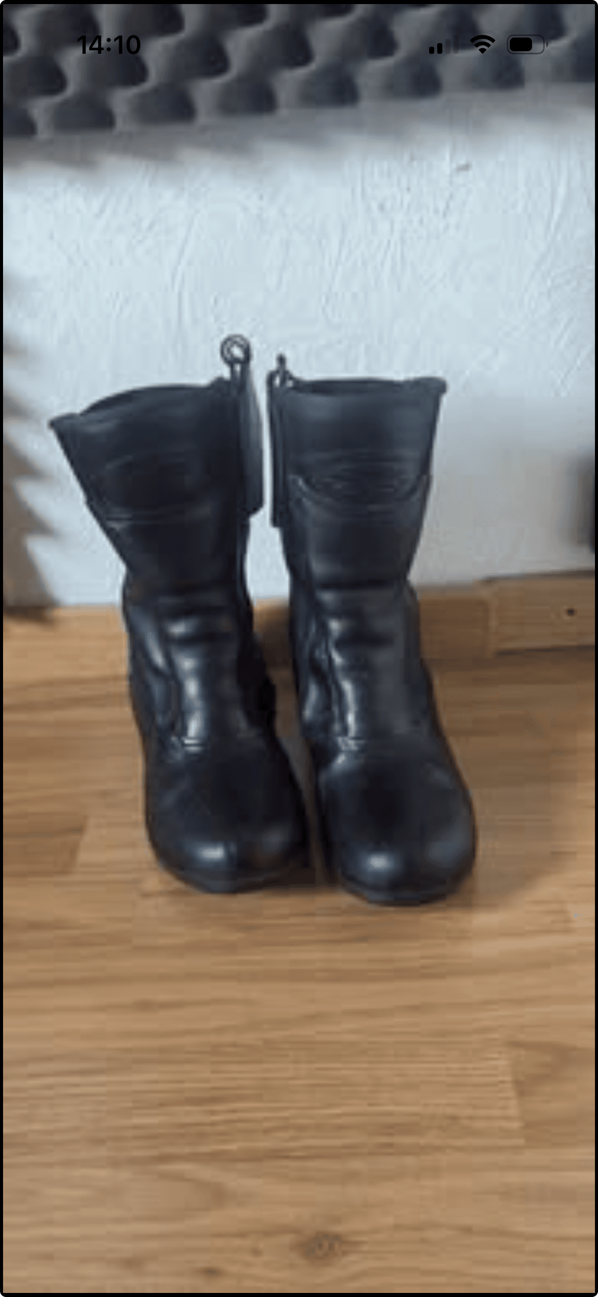 Bottes moto cuir femme — photo 1/3