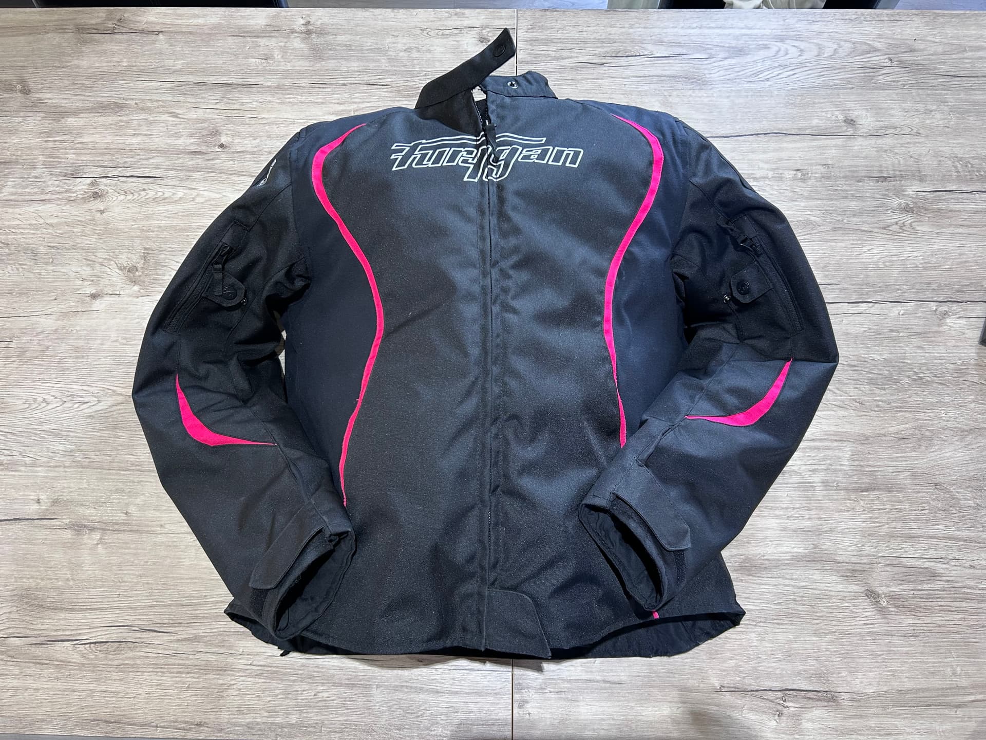 Veste moto noir/fuchsia Furygan AA taille XXL — photo 2/6