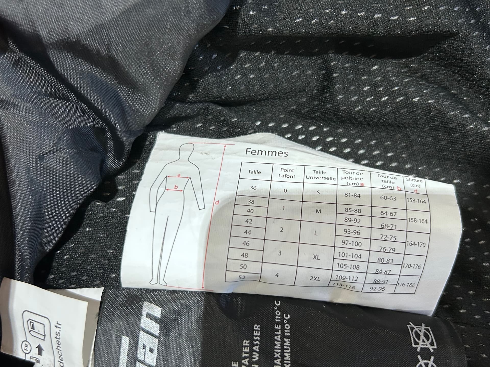 Veste moto noir/fuchsia Furygan AA taille XXL — photo 5/6