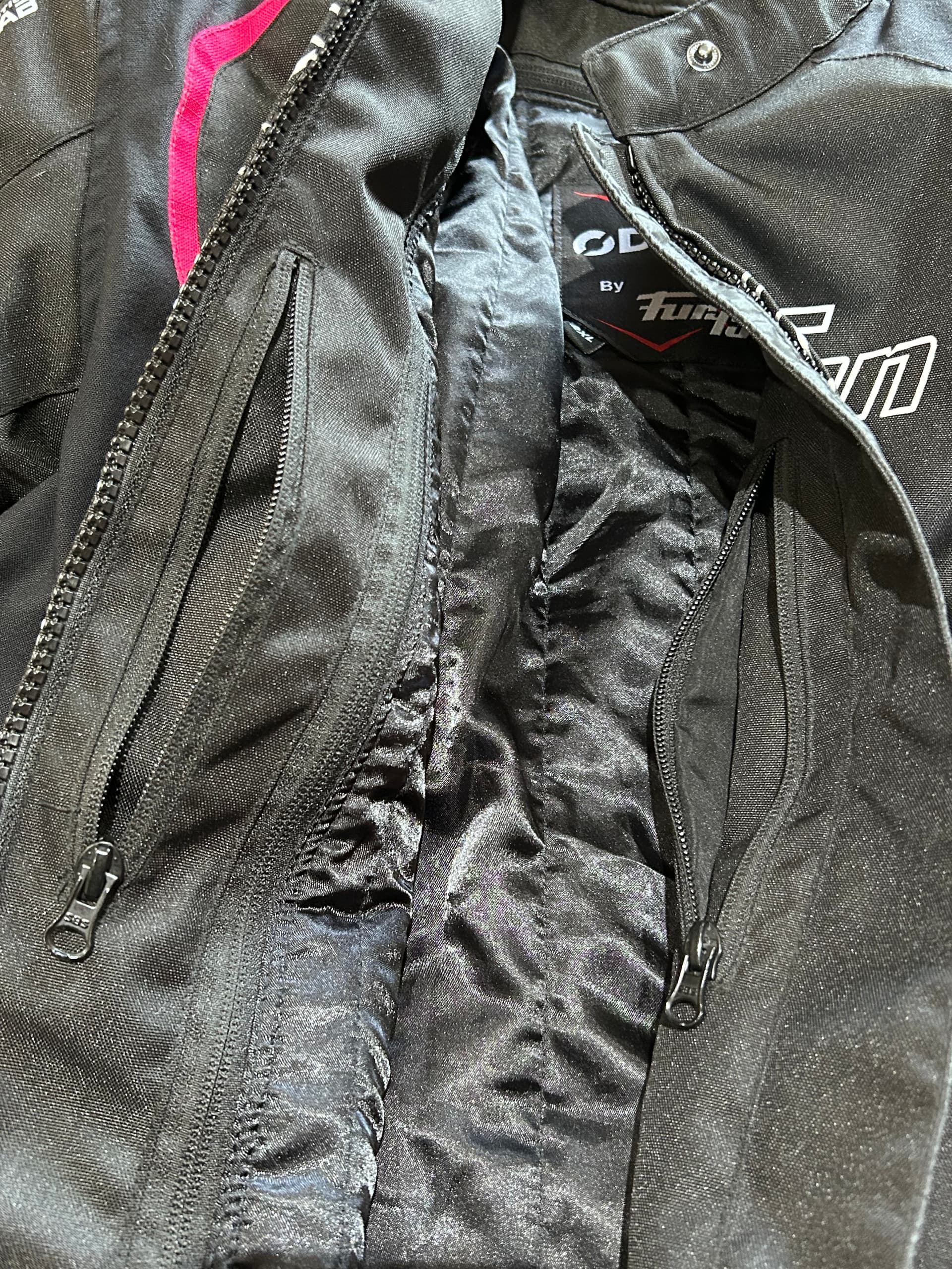 Veste moto noir/fuchsia Furygan AA taille XXL — photo 6/6
