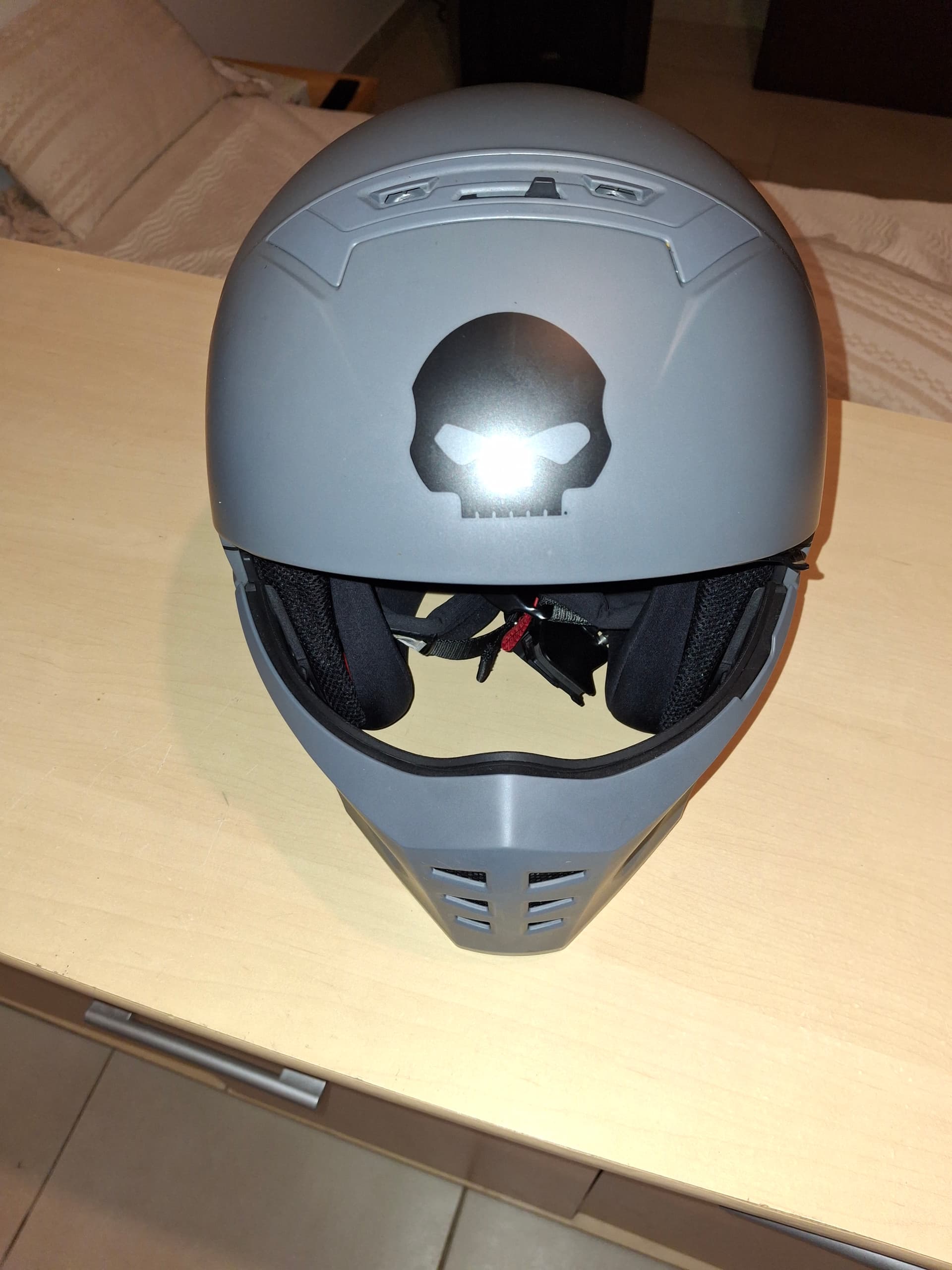 Casque 2 en 1 Harley Davidson Pilot II authentique gris perle — photo 2/5