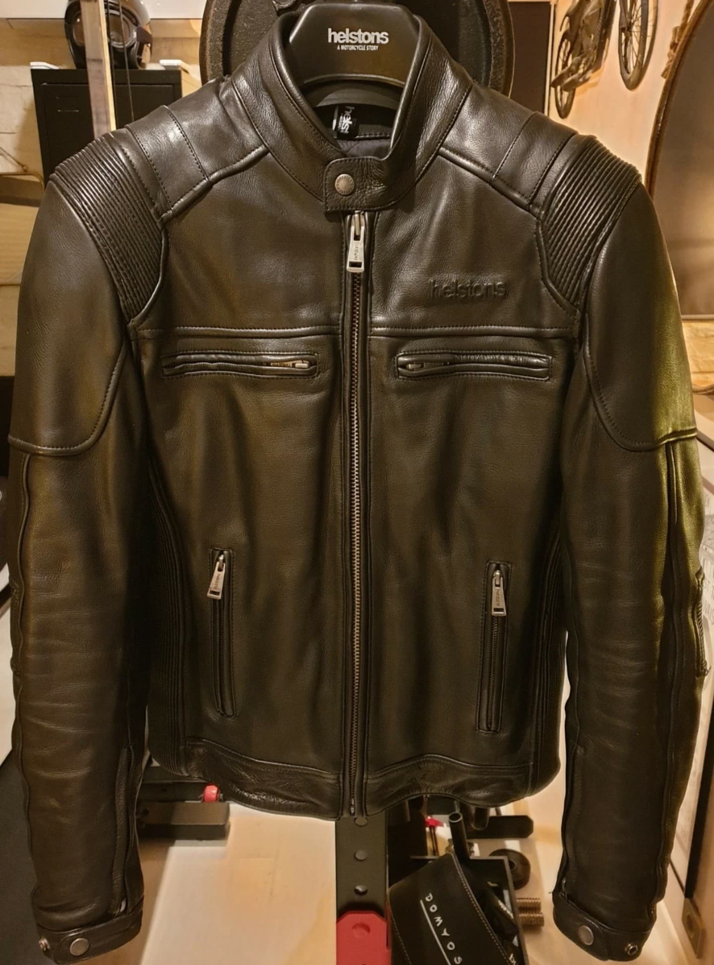 Blouson Helstons Trust Cuir Plain