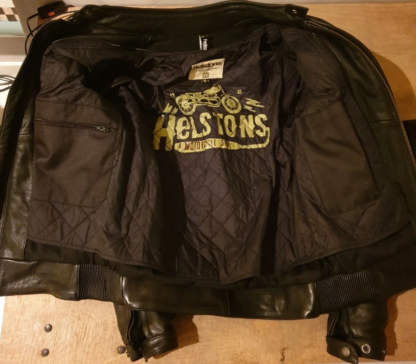 Blouson Helstons Trust Cuir Plain — photo 5/6