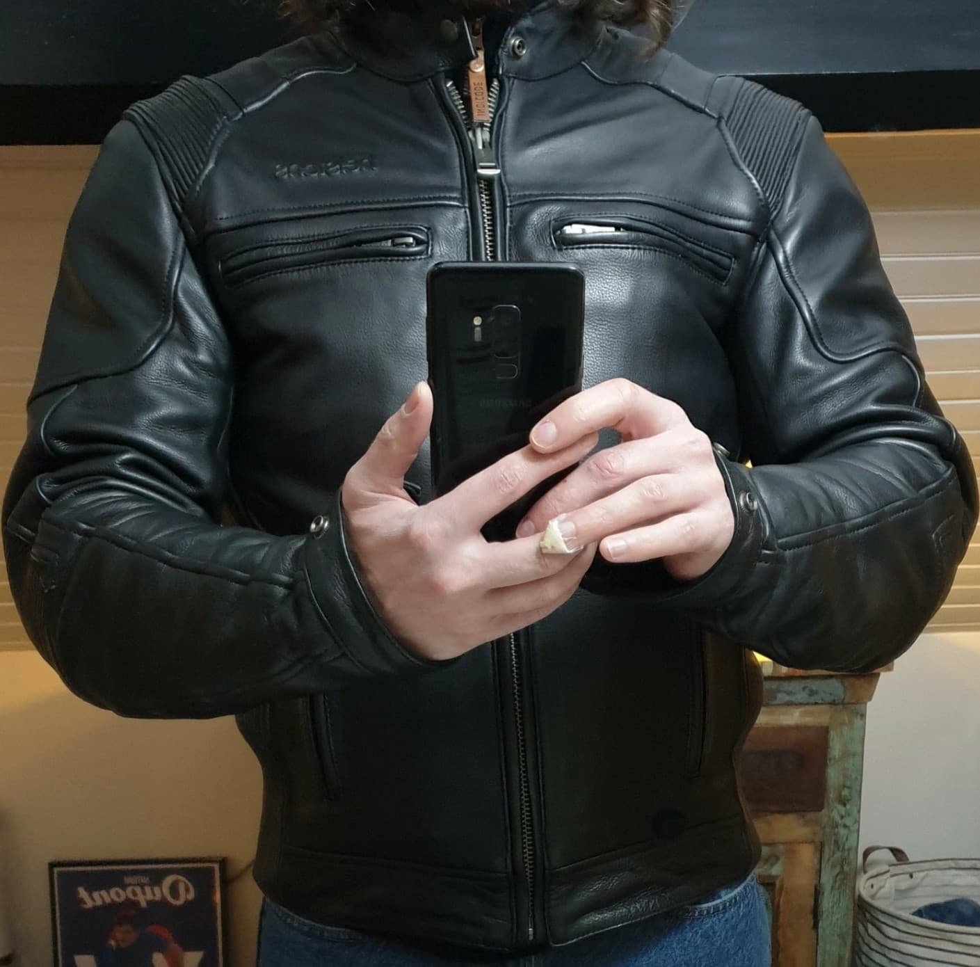Blouson Helstons Trust Cuir Plain — photo 6/6