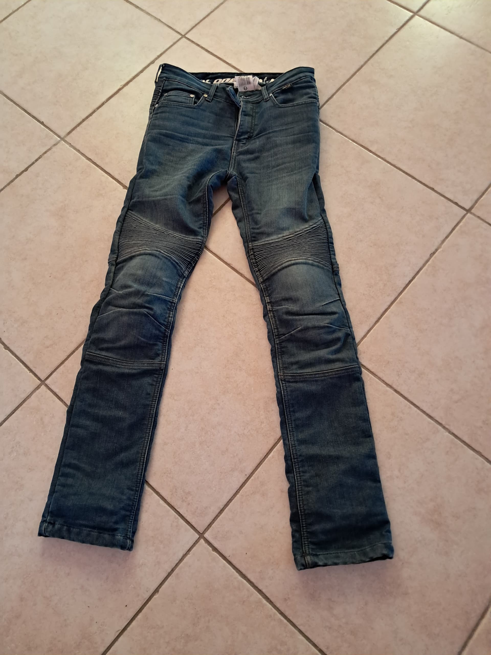 pantalon moto femme en jean