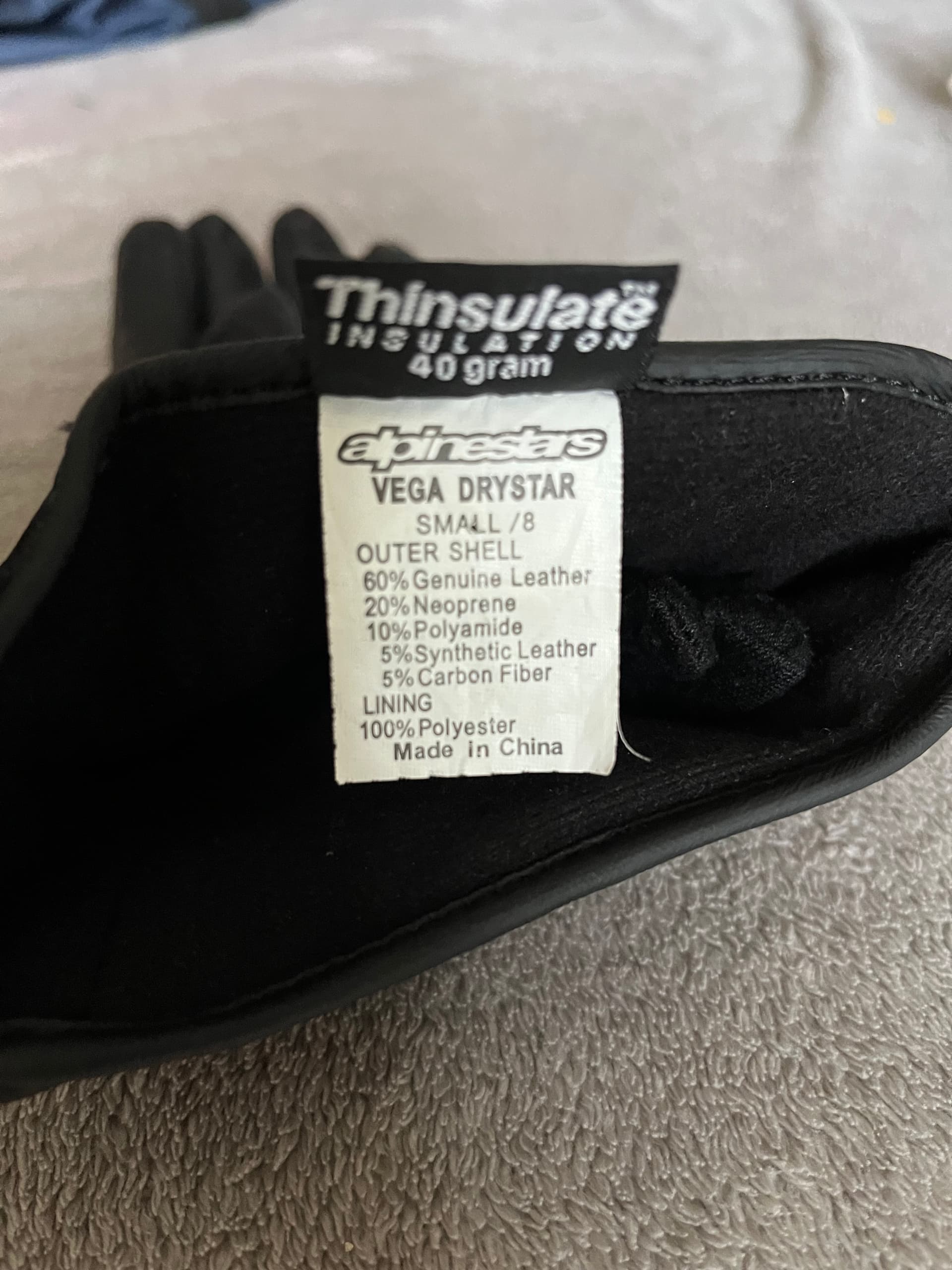 Gants Moto Alpinestars Vega Drystar – Femme (8) – Imper DRYSTAR - TBE — photo 3/3