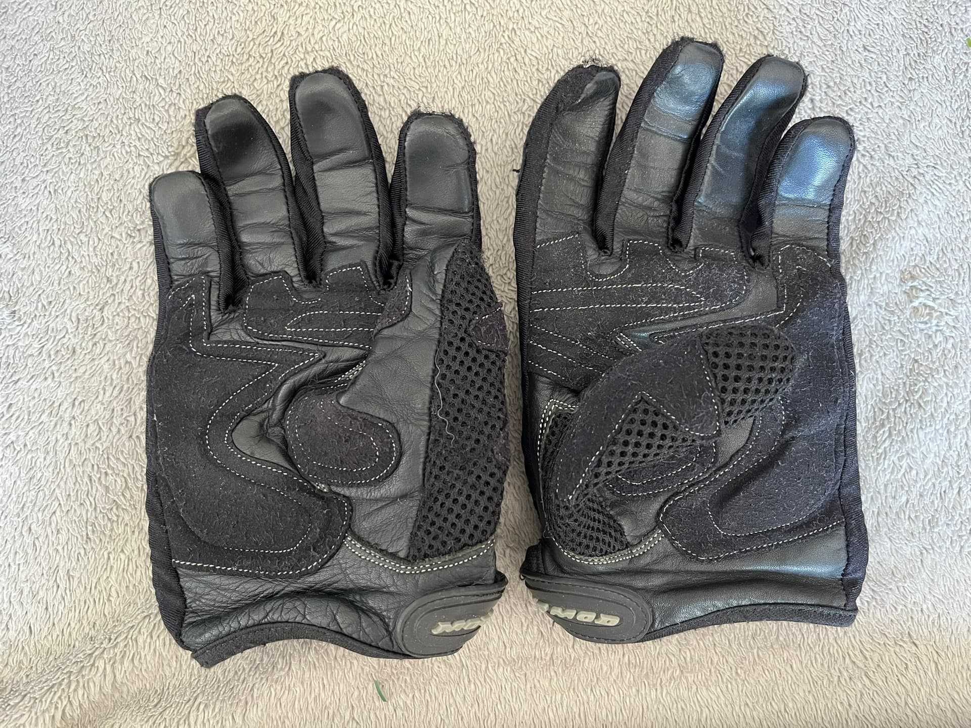 Gants moto/vélo unisex Motomod cuir vachette noir T5 — photo 2/2