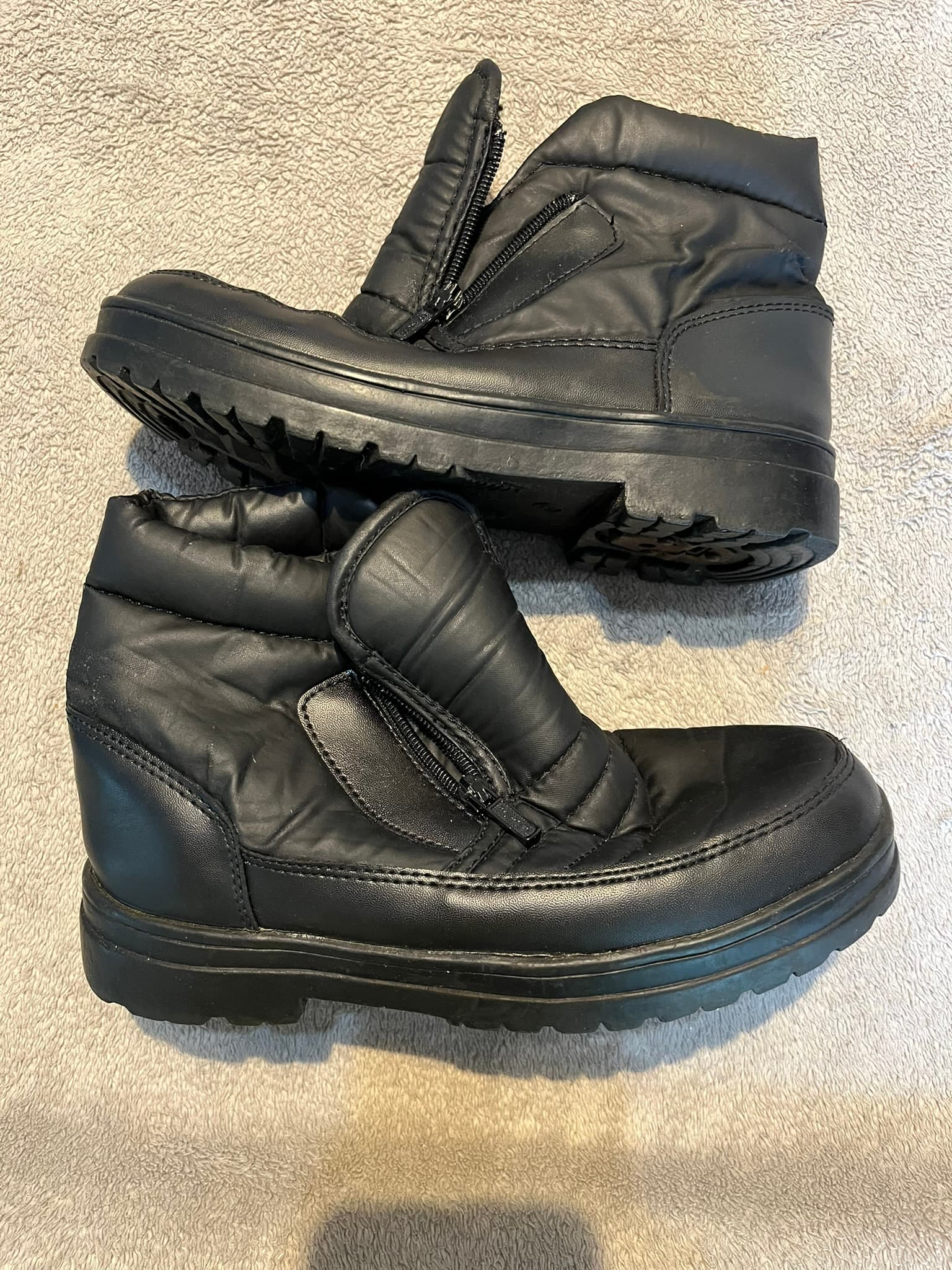 Boots/chaussures noires femme T39 imperméable très bon état — photo 4/6