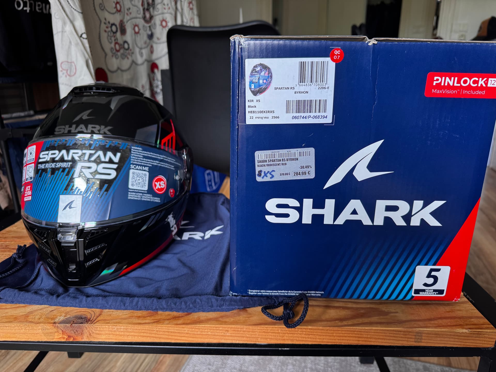 Casque SHARK SPARTAN RS BYRHON Taille xs — photo 5/5