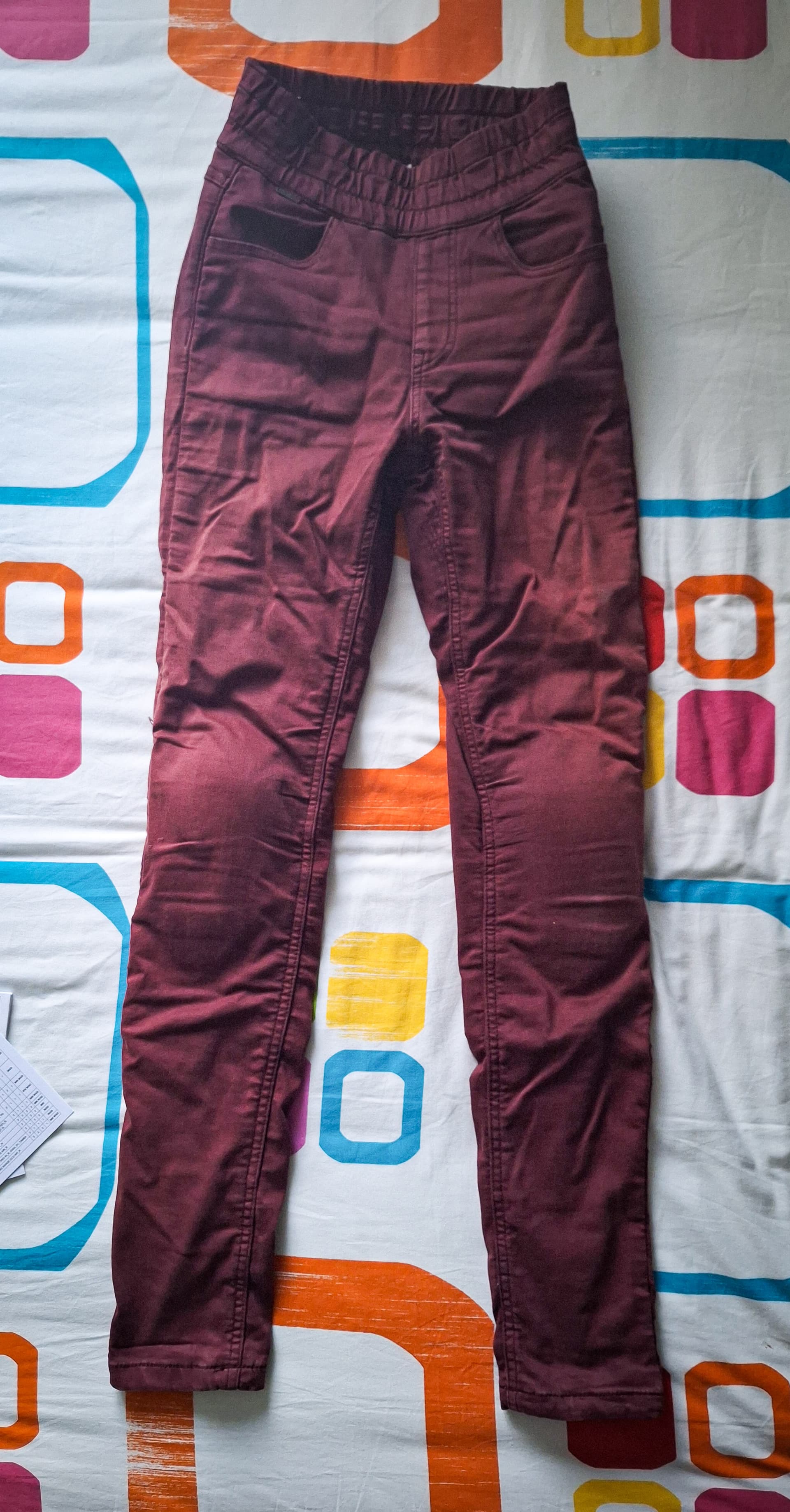 Pantalon Femme Overlap Bordeaux T36