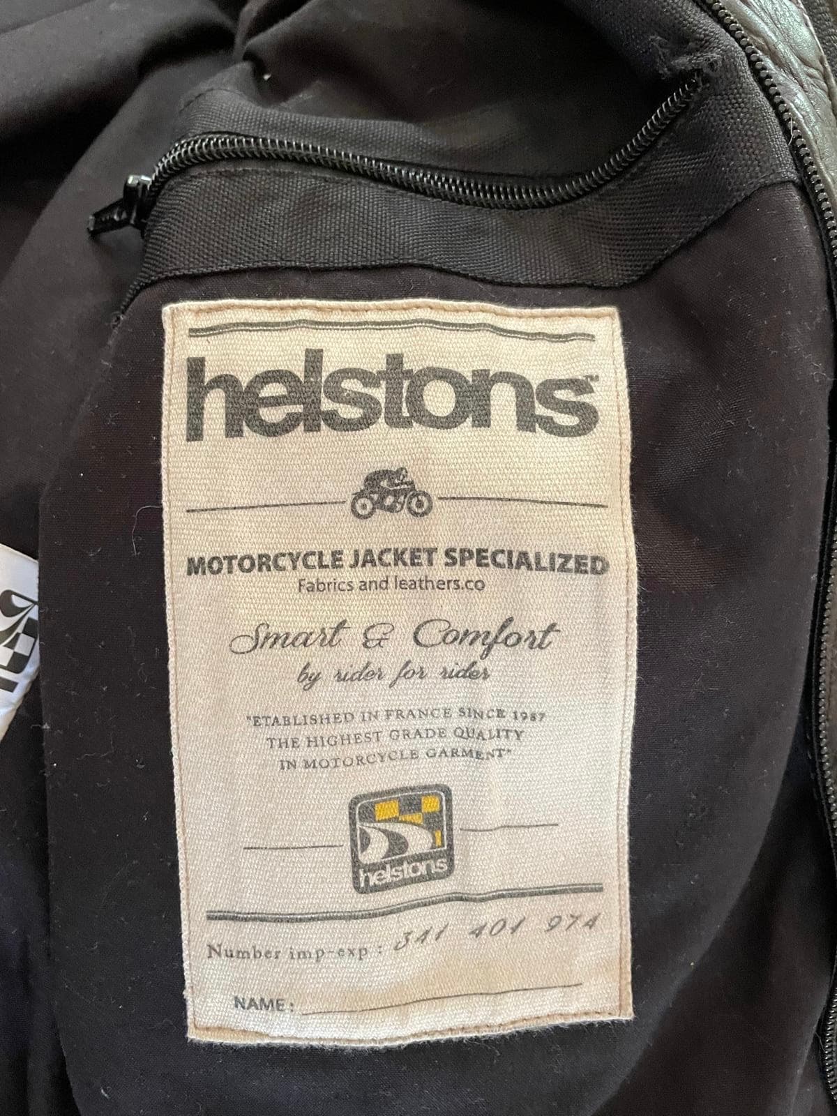 Blouson de moto Cuire Helstons — photo 4/5