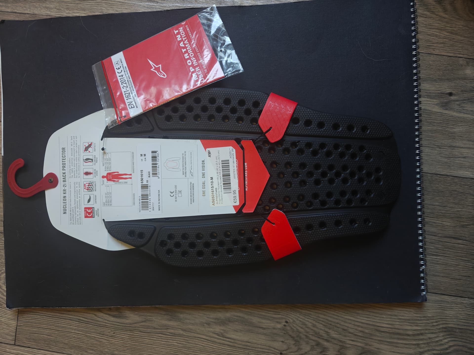 Combinaison cuir noir Alpinestars missile v2+ dorsale M — photo 6/6