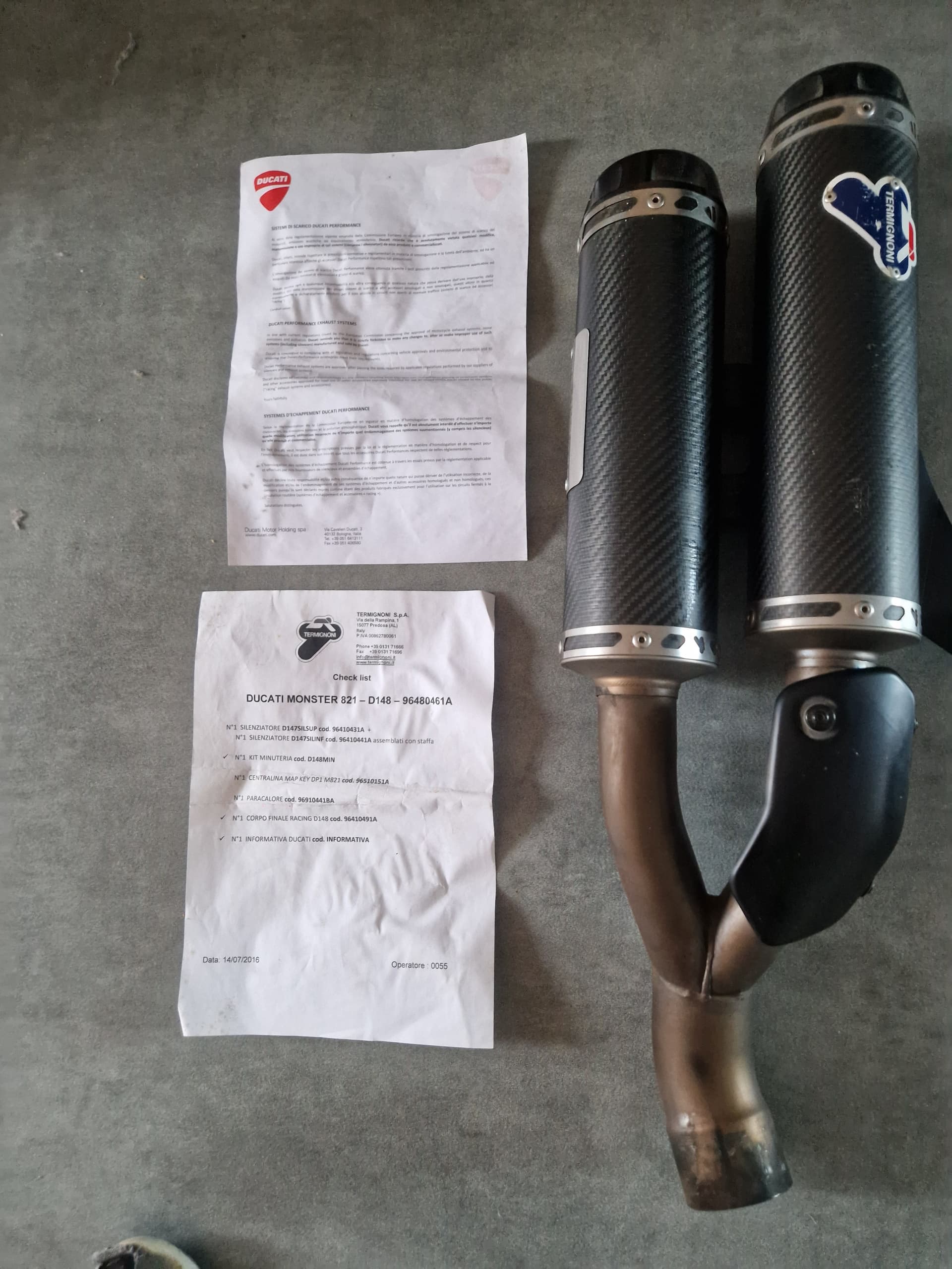 Silencieux termignoni pour ducati 821 — photo 3/5