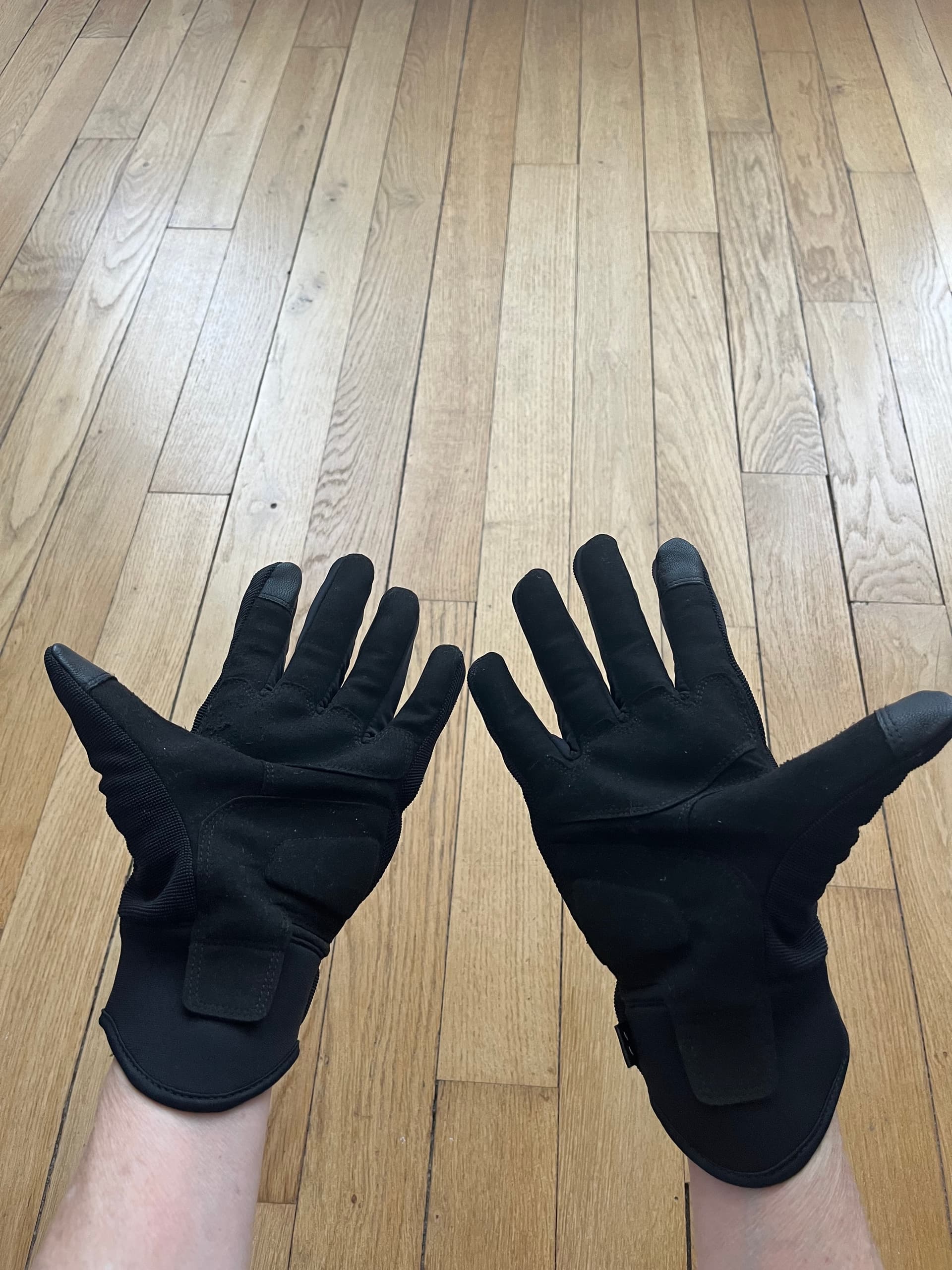 Gants de moto été - Noir