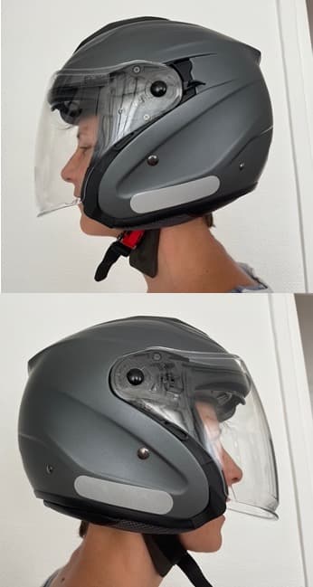 Casque jet - M-Jet Fiber by Marko Helmets - gris - Taille M