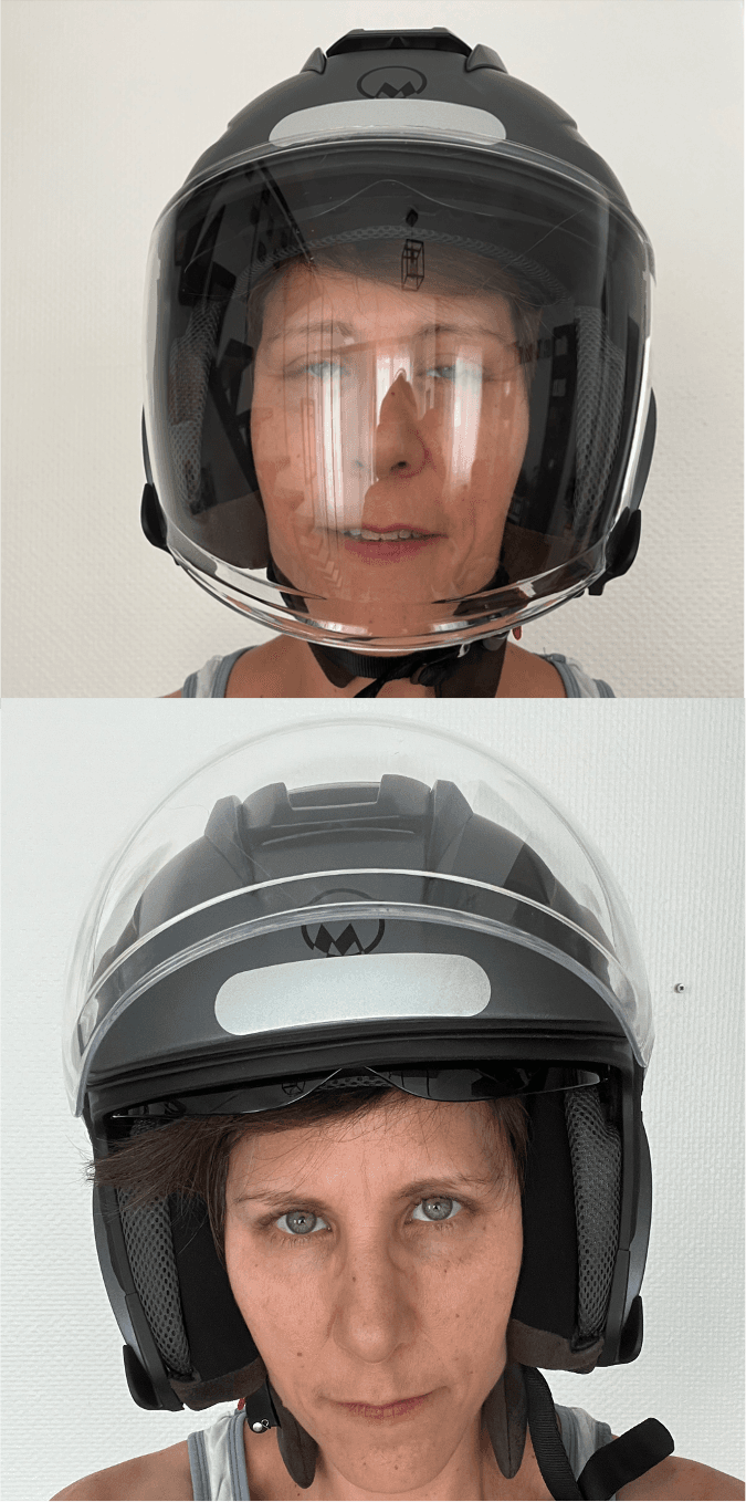Casque jet - M-Jet Fiber by Marko Helmets - gris - Taille M — photo 2/3