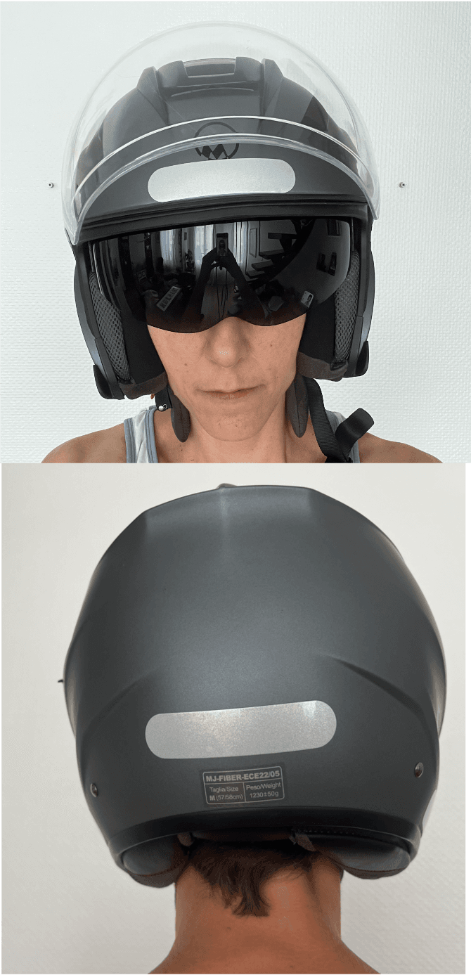 Casque jet - M-Jet Fiber by Marko Helmets - gris - Taille M — photo 3/3