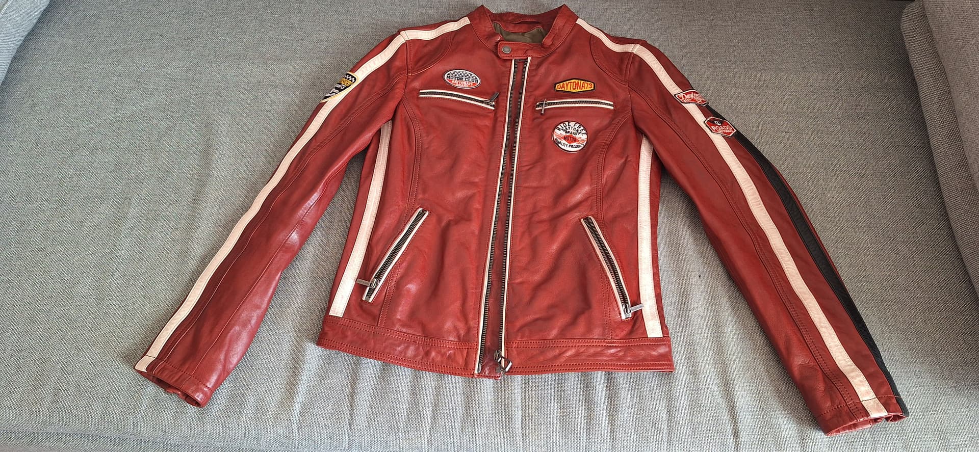 Blouson cuir moto vintage femme – Daytona73 — photo 1/4