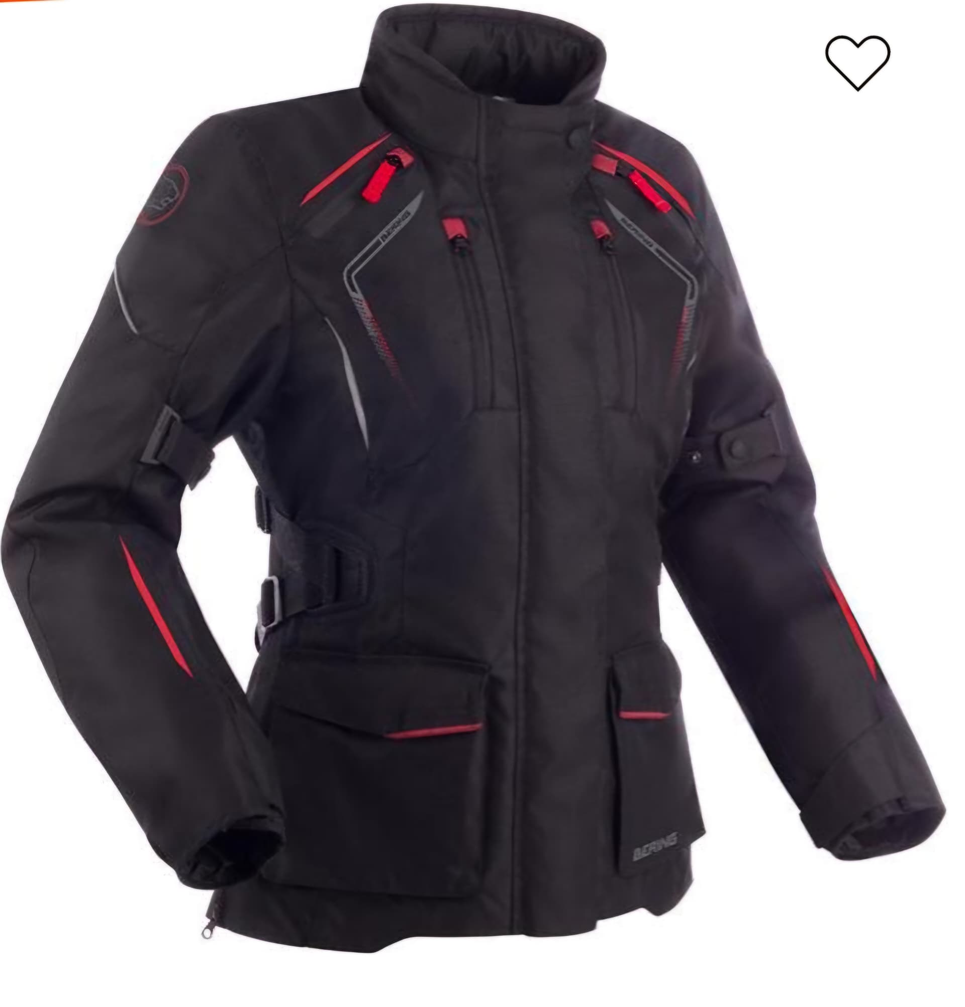 BLOUSON BERING FEMME LADY VISION NOIR ET ROUGE