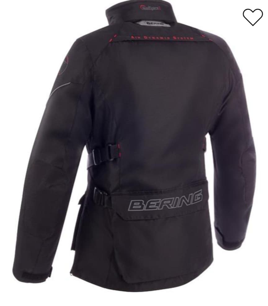 BLOUSON BERING FEMME LADY VISION NOIR ET ROUGE — photo 2/3