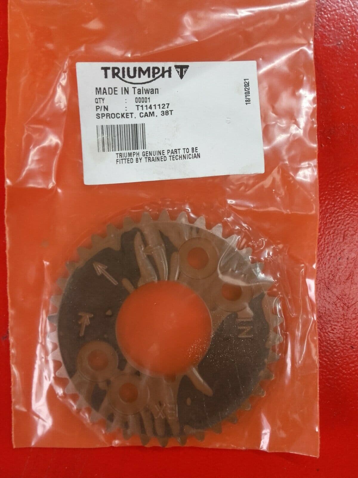 Pignon d’arbre à cames distribution Triumph Rocket Trophy Tiger Sprint T1141127 — photo 1/2