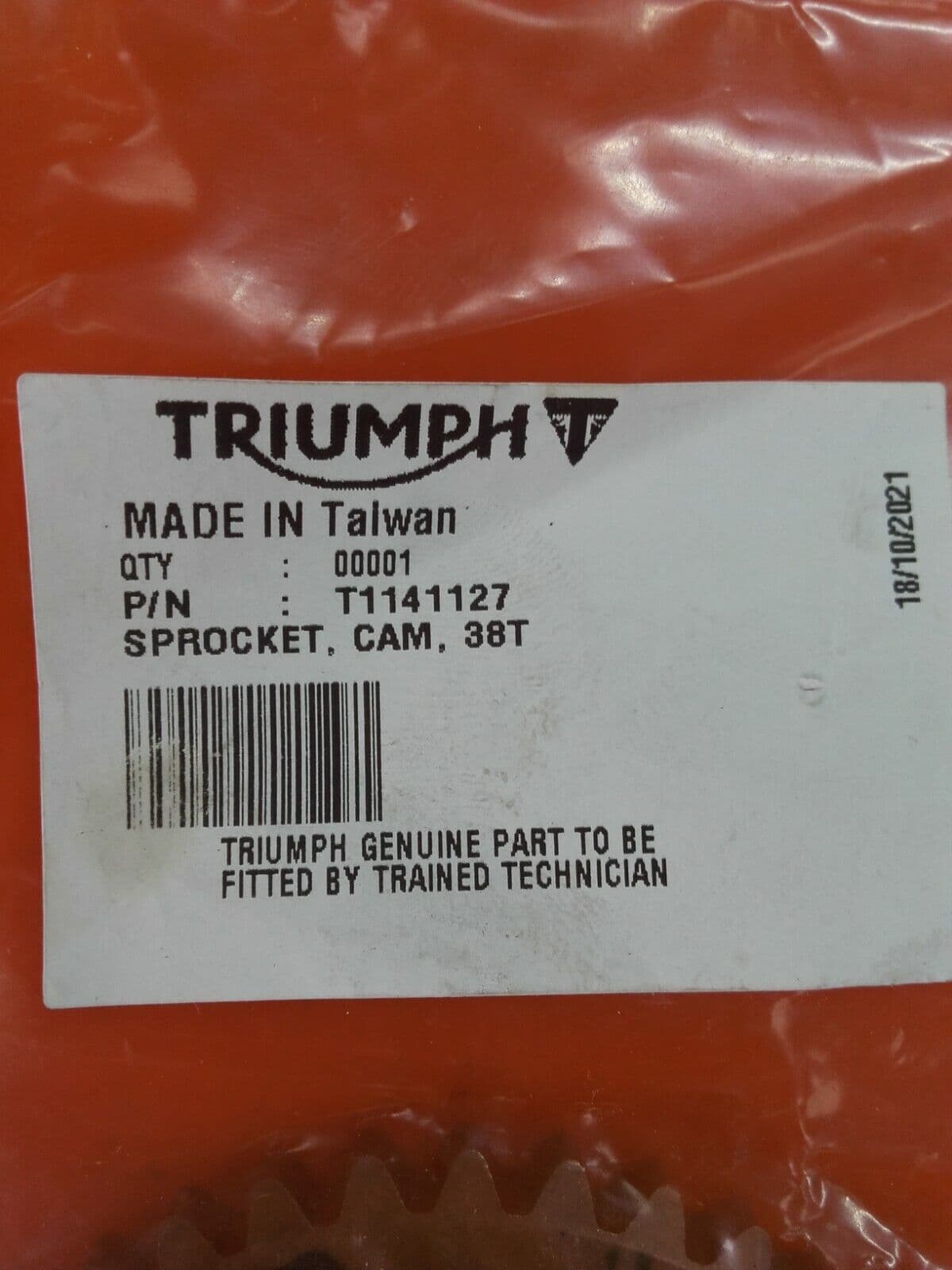 Pignon d’arbre à cames distribution Triumph Rocket Trophy Tiger Sprint T1141127 — photo 2/2