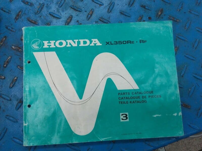 Catalogue de pièces Honda 350 XLR XL R nd03 — photo 1/1