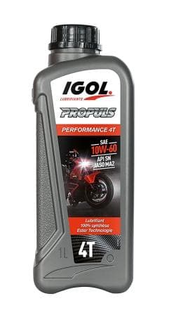 Huile Moteur “PROPULS PERFORMANCE 4T 10W-40” IGOL 4L — photo 1/1