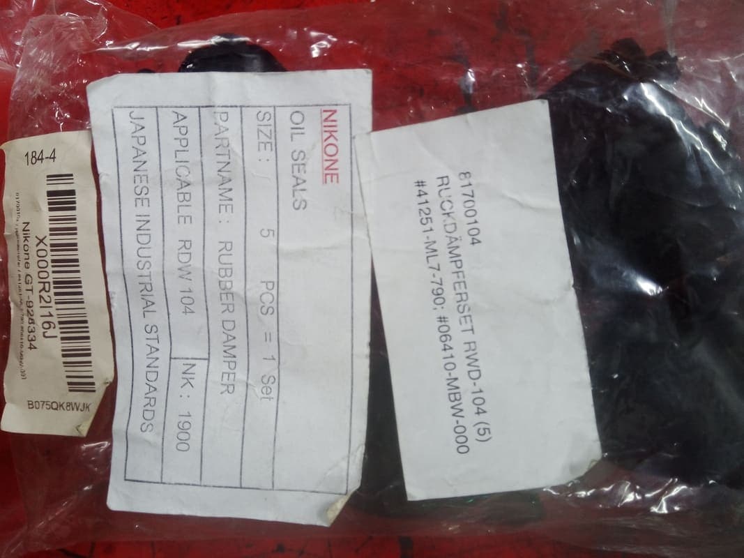 Amortisseurs de couple Honda CBR 600 F 98-02, 06410-MBW-000 — photo 2/2