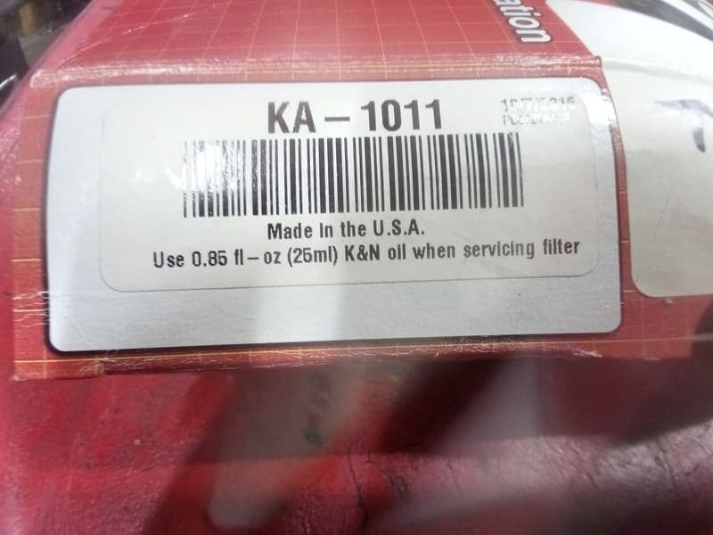 Filtre à air KN Kawasaki zx10r 1000 ninja 11-15 KA 1011 neuf — photo 2/3
