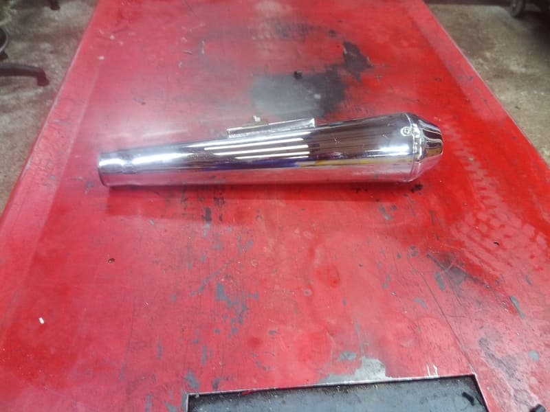 Paire de silencieux d’échappement mégaphone pour café racer Triumph 900 Thunderbird 1997 — photo 1/8
