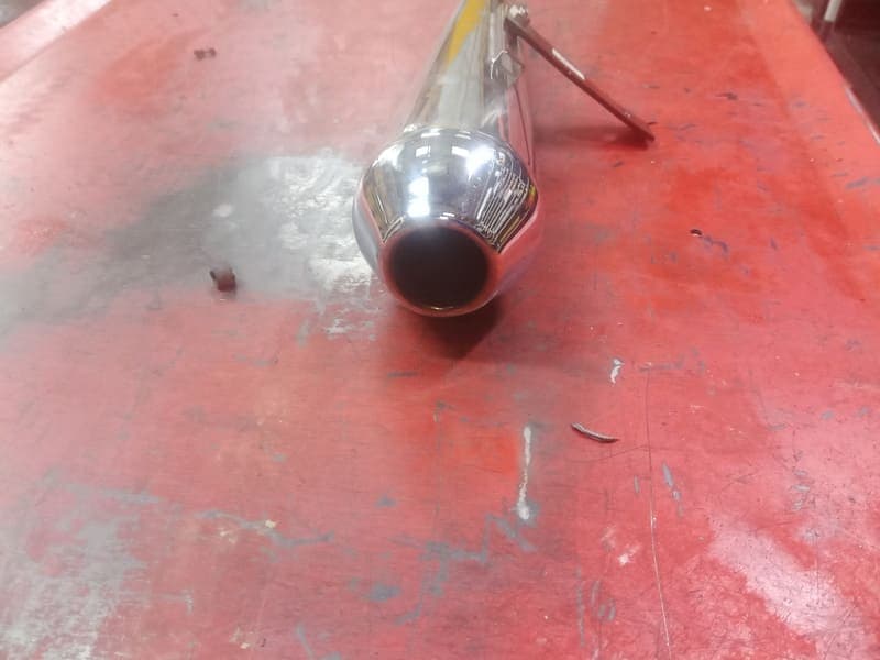 Paire de silencieux d’échappement mégaphone pour café racer Triumph 900 Thunderbird 1997 — photo 8/8