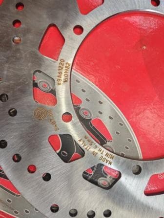 Paire de disques de frein avant neufs BREMBO 68B407D0 YAMAHA — photo 2/2