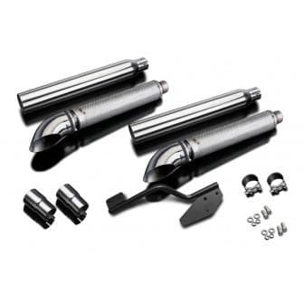 Silencieux d’échappement type drag pipe 550mm turnout DELKEVIC Honda 1300 VTX 01-09 neufs — photo 2/3