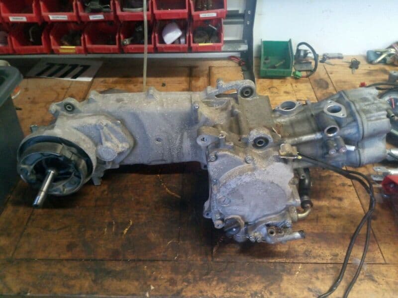 Moteur et transmission complet Honda 125 SH 01-04 jf09a — photo 3/3