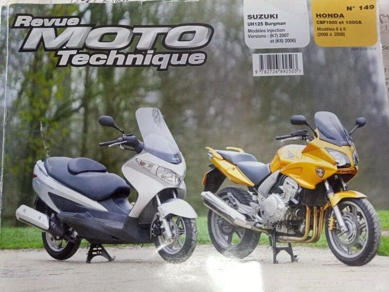 Revue technique moto N° 149 Suzuki Burgman 125, Honda CBF 1000 — photo 1/1