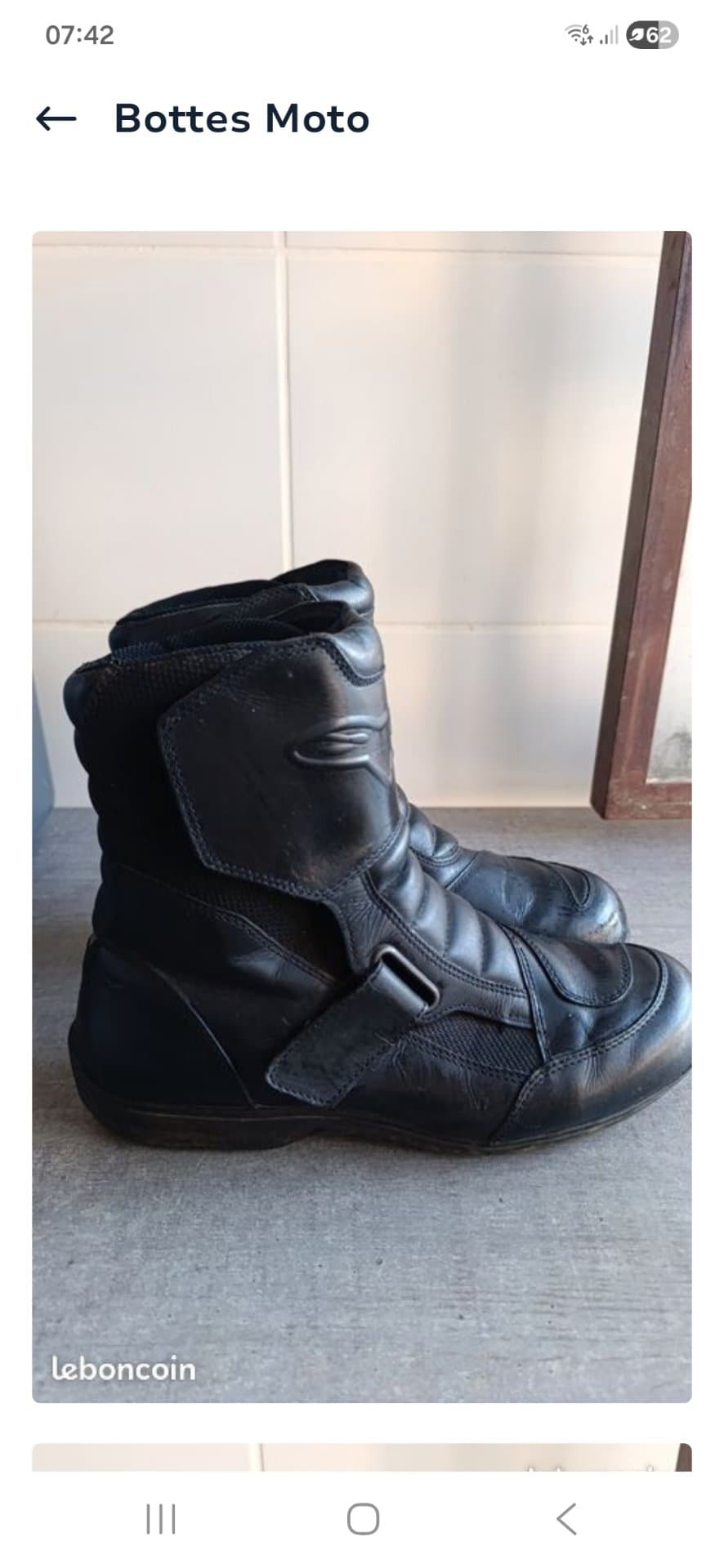 Botte Moto cuir — photo 1 sur 6