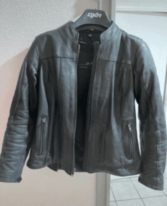 Blouson cuir moto DXR — photo 1 sur 8